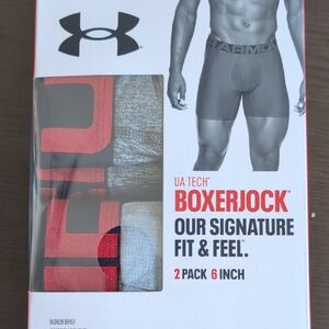 Under Armour Boxer Briefs 2-Pack - Red and Gray